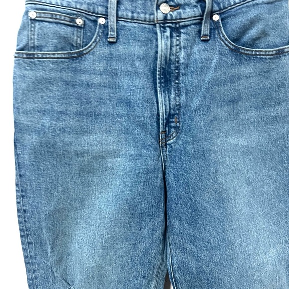 MADEWELL the perfect vintage straight vintage Blue Distressed Jeans 31 - Picture 5 of 12